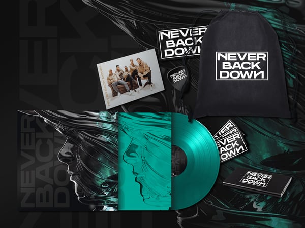 Image of New Album - Never Back Down Deluxe Vinyl Version