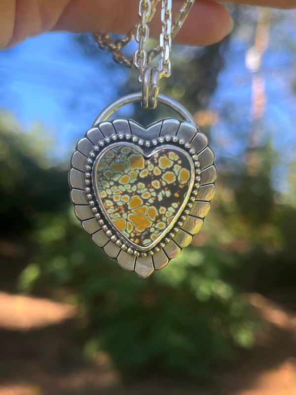 Image of Turquoise Heart Pendant