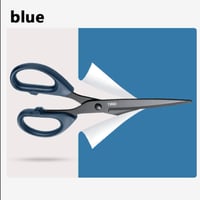 Image 7 of Deli 6009s Scissors - Stainless Steel Safety Student and Industrial 