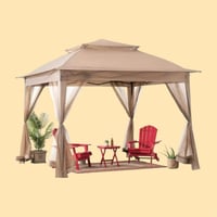 Image 2 of PopUp Instant Gazebo with Mosquito Netting Cover- 11x11 Foot Dimensions