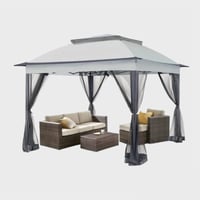 Image 3 of PopUp Instant Gazebo with Mosquito Netting Cover- 11x11 Foot Dimensions