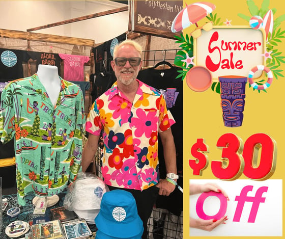 Image of Tikiyaki Orchestra "Tropika" Aloha  Shirt by SHAG (SUMMER SALE)