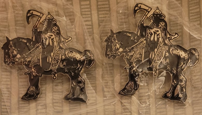 Image of Death Dealer limited edition enamel pin 