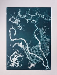 'Sea foam', abstract monoprint [1/1]