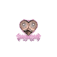 Booty heart & Logo sticker