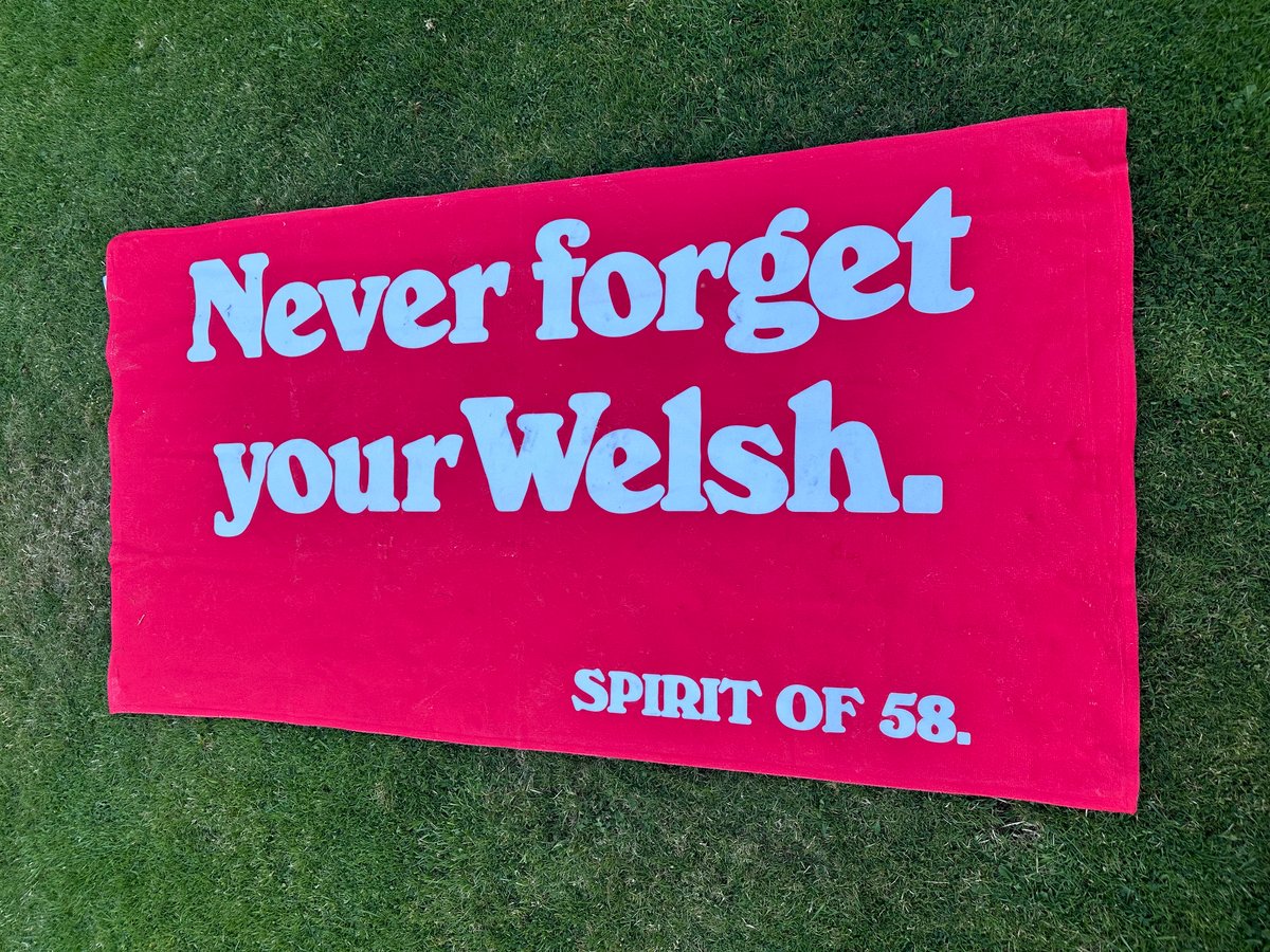 Image of ‘Never forget your Welsh’  Beach Towel 