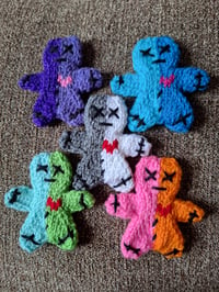 Image 1 of Knitted Deader-bread Men Spooky Cookies (Set of 6)