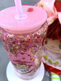 Image 3 of Strawberry Snowglobe tumbler 