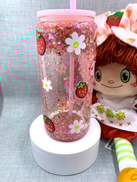Image 5 of Strawberry Snowglobe tumbler 