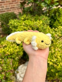NEW Handmade Crochet Daisy Axolotl Plushie
