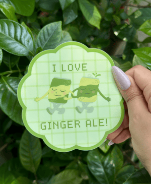 I Love Ginger Ale Sticker