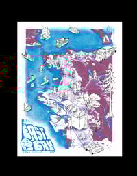 Image 1 of East Bay Meow Map PRINT