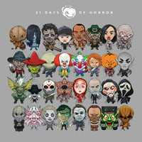 Image 2 of 2022/YEAR ONE - HALLOWEEN HORROR ICON STICKER PACK