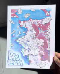 Image 2 of East Bay Meow Map PRINT
