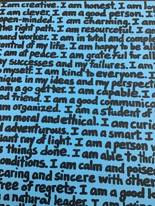 Positive Affirmations β’ 10β x 8β Canvas Original