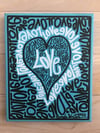 LOVE • 8” x 10” Canvas Original 