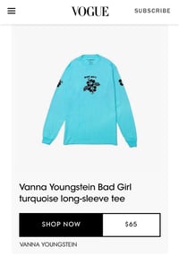 Image 3 of Bad Girl Turquoise Long Sleeve Pre Order RESTOCK🩵