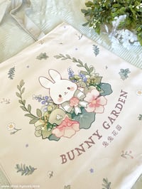 Image 3 of Bunny Greens Tote - Lined Canvas Bag