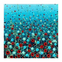 Image 2 of 'Coastal Poppies' greetings card