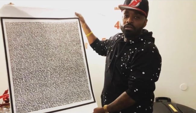 “Handwritten Art Tribute to Hip-Hop” 2nd Edition • 30” x 32” Canvas Original