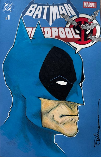 Image of Batman Deadpool BatPool sketchcover