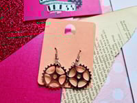 Image 2 of Earrings: Silver Cogs
