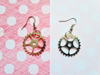 Image 6 of Earrings: Silver Cogs