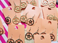 Image 9 of Earrings: Silver Cogs