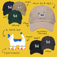 Image 3 of CAT WITH SOCKS ON baseball cap