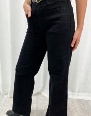 Image of Ellie Front Pocket Jeans - Black