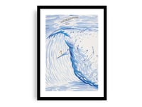 Image 1 of Raymond Pettibon - I See A Wave Of More Than..., Fine Art Giclee Print, Surfer Poster, Hawaii, Cali