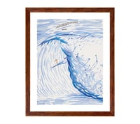 Image 6 of Raymond Pettibon - I See A Wave Of More Than..., Fine Art Giclee Print, Surfer Poster, Hawaii, Cali