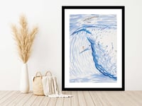 Image 3 of Raymond Pettibon - I See A Wave Of More Than..., Fine Art Giclee Print, Surfer Poster, Hawaii, Cali