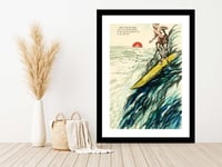 Image 6 of Raymond Pettibon - Would It Have Been Human, Fine Art Giclee Print, Surfer Poster, Hawaii, Cali