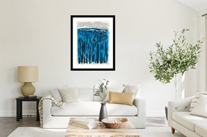 Image of Raymond Pettibon - The Weight of the Elements, Fine Art Giclee Print, Surfer Poster, Hawaii, Cali