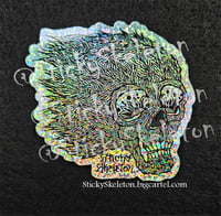 Glitter Skull sticker