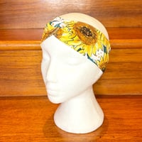 Image 1 of Sunflower Twist Top Headband