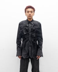 Image 1 of THE GLIMMER BUTTON UP - OBSIDIAN