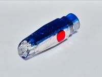 9+ REVERSE SCOOP 2 HOLE BLUE STARBURST