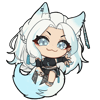 Ghosted Vixen Keychain