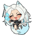 Ghosted Vixen Keychain Image 2