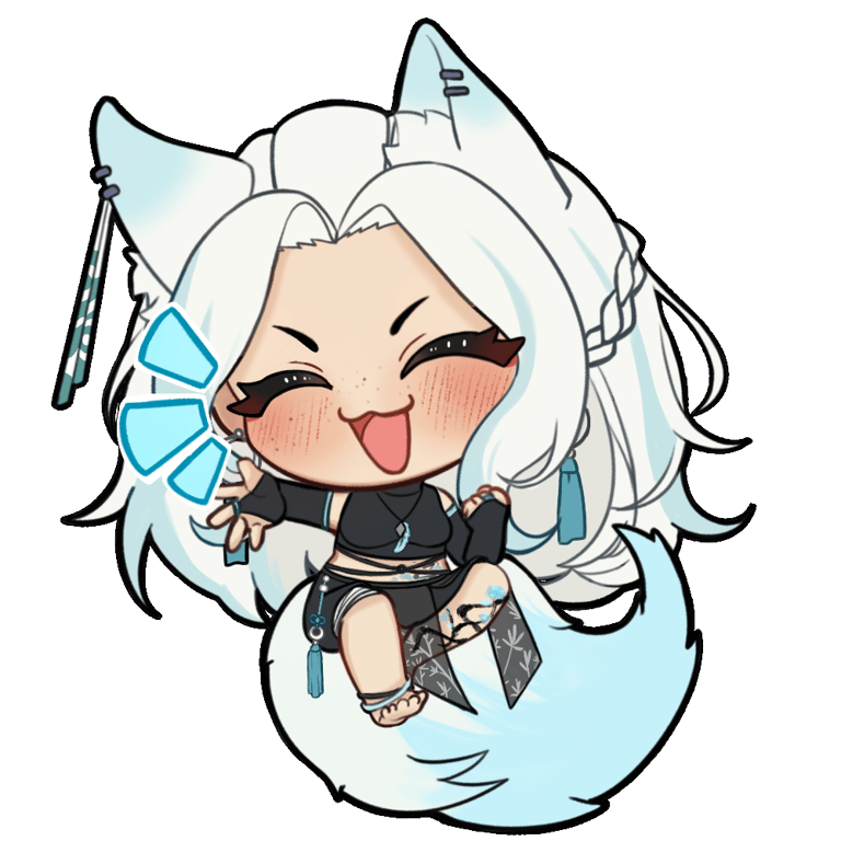 Ghosted Vixen Keychain Image 2