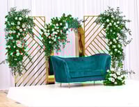 Staging  design  with Artificial flowers 