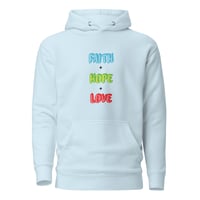 Image 3 of "Faith, Hope, & Love" Unisex Hoodie (Version 2)