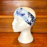 Image 2 of Denim Wash Twist Top Headband