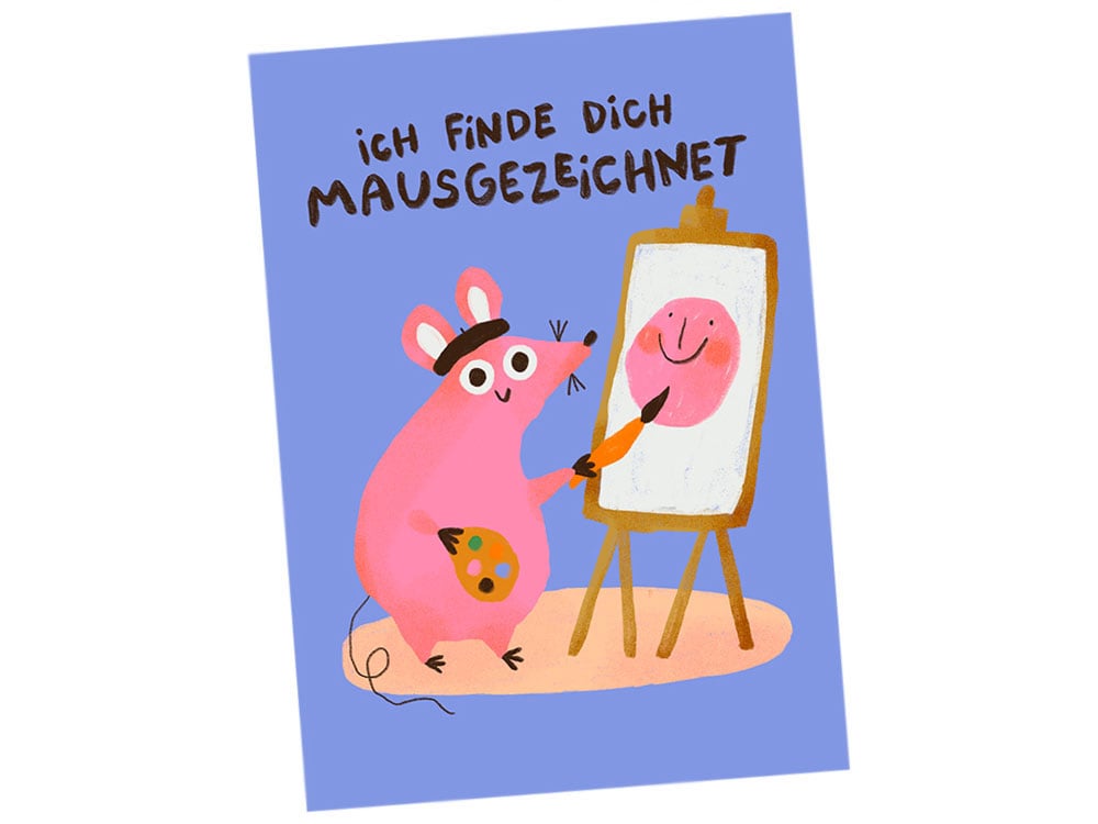 Image of POSTKARTE Ich Finde Dich Mausgezeichnet