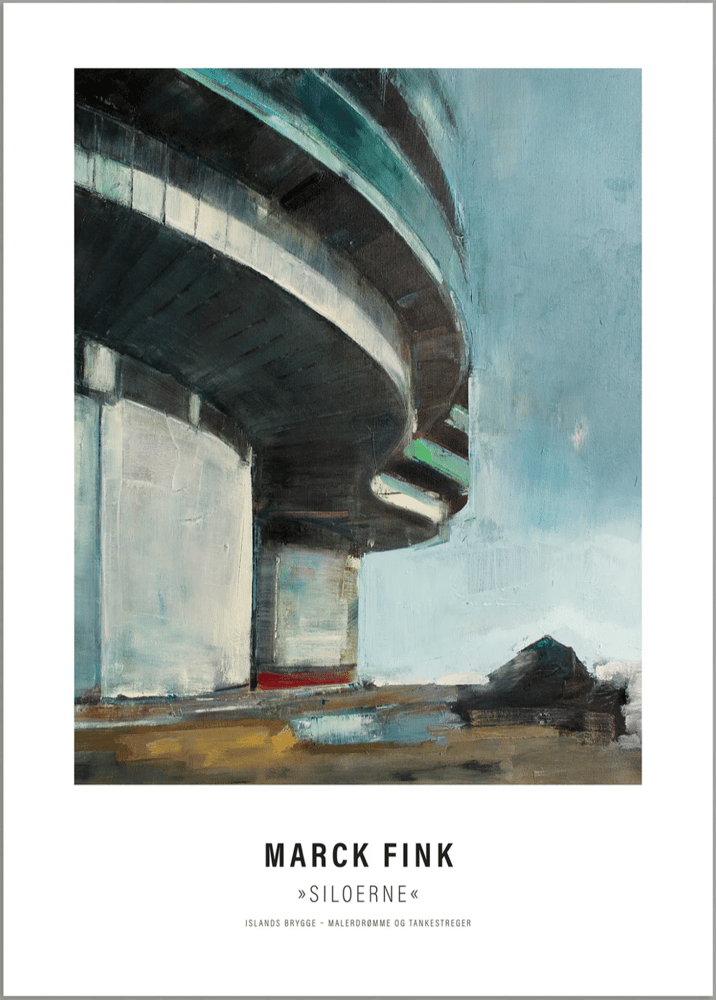 Image of Art poster / "Islands Brygge – Malerdrømme og tankestreger – Siloerne"
