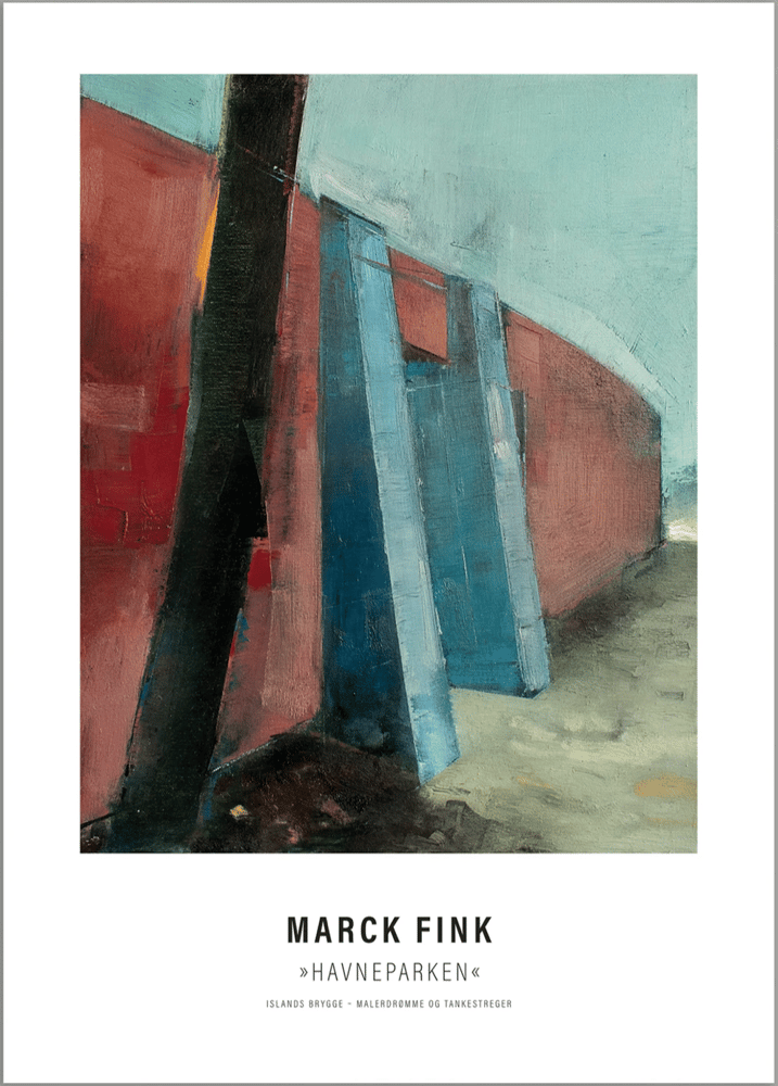 Image of Art poster / "Islands Brygge – Malerdrømme og tankestreger – Havneparken"