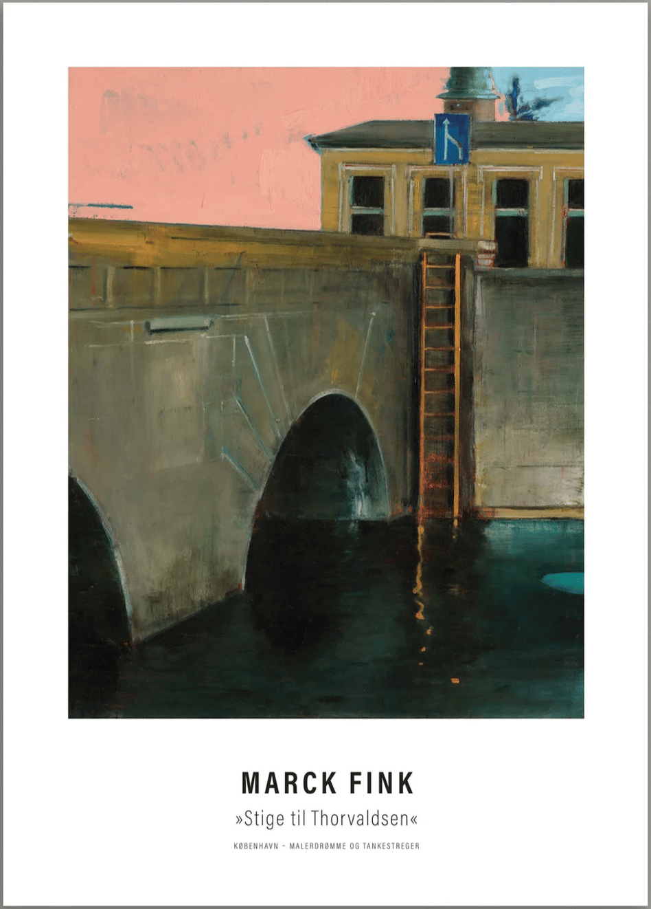 Image of Art poster / "København – Malerdrømme og tankestreger – Stige til Thorvaldsen"