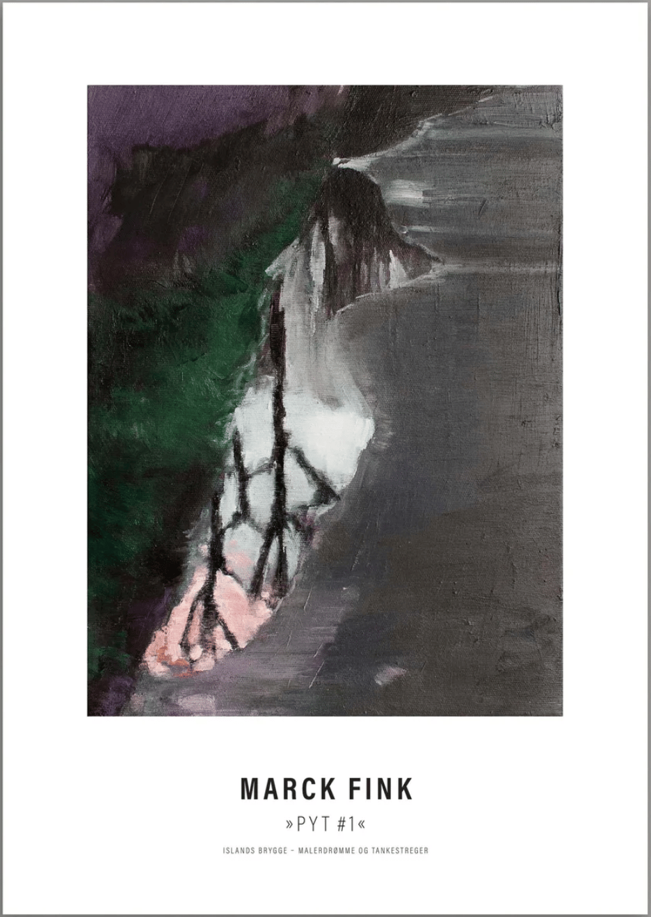 Image of Art poster / "Islands Brygge – Malerdrømme og tankestreger – Pyt #1"